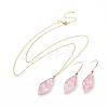 Cellulose Acetate(Resin) Dangle Earring & Pendant Necklace Jewelry Sets SJEW-JS01035-1
