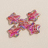 15Pcs Printed Resin Beads RESI-CJC0006-036P-1