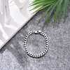 Tarnish Resistant Women' s Fashionable 304 Stainless Steel Cuban Link Chain Bracelets BJEW-JB05657-01-4