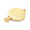 Brass Micro Pave Clear Cubic Zirconia Pendants ZIRC-L091-082G-2