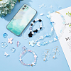 3 Bags 3 Colors Transparent & Opaque Resin Beads RESI-PH0001-71-5