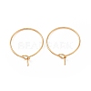Ion Plating(IP) 316L Surgical Stainless Steel Hoop Earring Findings STAS-D164-03G-1