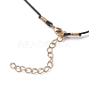 Natural Lava Rock Beaded Necklaces NJEW-JN03099-05-3