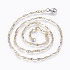 304 Stainless Steel Mariner Link Chains Necklaces NJEW-F240-13GP-1