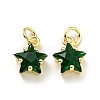 Eco-friendly Brass Micro Pave Cubic Zirconia Pendants LS-KK-D080-44G-04-1