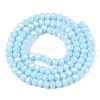 Electroplate Glass Beads Strands EGLA-A044-P3mm-B06-3