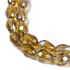 Transparent Electroplate Glass Beads Strands X-EGLA-N013-T10mm-B08-3