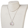 304 Stainless Steel Venetian Chain Pendant Necklaces NJEW-JN02217-01-5