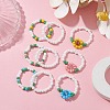 3Pcs 3 Style Glass Seed Beaded Stretch Rings RJEW-JR00658-2