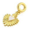 Rack Plating Brass Enamel European Dangle Charms KK-I718-25G-02-2