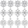 SUNNYCLUE 90Pcs 3 Styles Tibetan Style Alloy Connector Charms FIND-SC0007-88-1