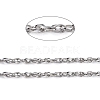 3.28 Feet 304 Stainless Steel Rope Chains X-CHS-F003-05P-A-2