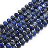 Natural Lapis Lazuli Beads Strands G-P573-A44-01-2