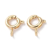 Rack Plating Brass Spring Ring Clasps X-KK-F090-22LG-1
