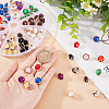  100Pcs 10 Colors Pearlized Resin Shank Button DIY-NB0008-50-3