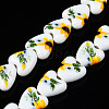Handmade Porcelain Ceramic Beads Strands PORC-S502-045C-1