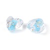 Handmade Foil Glass Beads FOIL-N029-09D-3