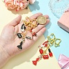 Women Bag Hat Shoes Alloy Enamel Pendant Decoration HJEW-YW00080-01-5