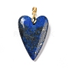 Natural Lapis Lazuli Pendants X-G-E570-01G-09-2