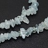 Chips Natural Aquamarine Beads Strands G-N0164-24-2