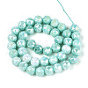Anti-Tarnish Electroplate Glass Beads Strands GLAA-N010-10mm-10-4
