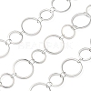 304 Stainless Steel Ring Link Chains CHS-G044-05P-02-1