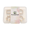 4Pcs 4 Style Brass Micro Pave Clear Cubic Zirconia D-Ring Anchor Shackle Clasps ZIRC-PJ0001-02-8