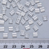 2-Hole Transparent Glass Seed Beads X-SEED-S031-L-001-3