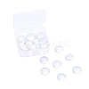 Clear Glass Cabochons GGLA-TA0001-01-15mm-1