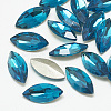Pointed Back Glass Rhinestone Cabochons RGLA-T083-9x18mm-14-1