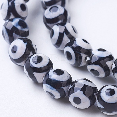 Tibetan Style dZi Beads G-G752-05-6mm-1