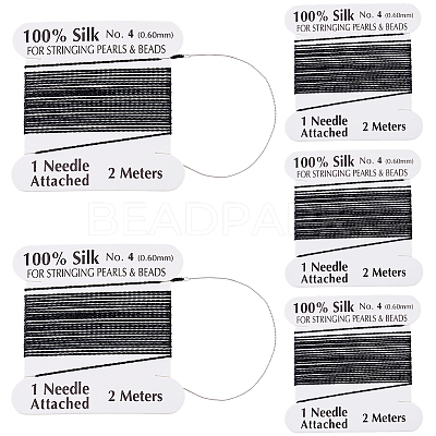 5Pcs Pure Silk Cord OCOR-BBC0001-03B-1