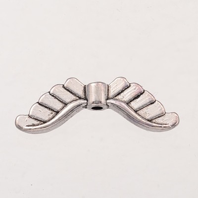 Wing Tibetan Style Alloy Beads X-AB5041Y-NF-1