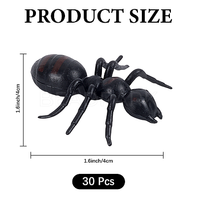 30pc PVC Simulation Ant Toy Model AJEW-CP0006-18-1