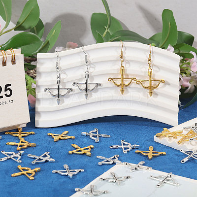 100Pcs 2 Colors Tibetan Style Alloy Pendants FIND-CA0011-58-1