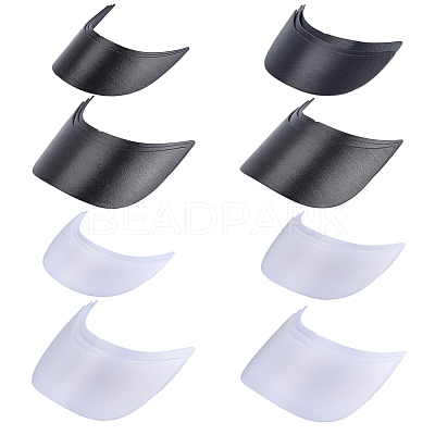 24Pcs 8 Styles Plastic Hat Brim Board for Peaked Cap AJEW-NB0009-41-1