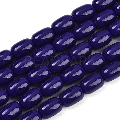 Opaque Glass Beads Strands X-GLAA-Z015-02D-1