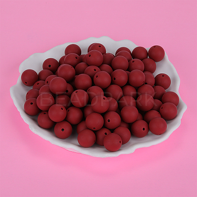 Round Silicone Focal Beads SI-JX0046A-80-1