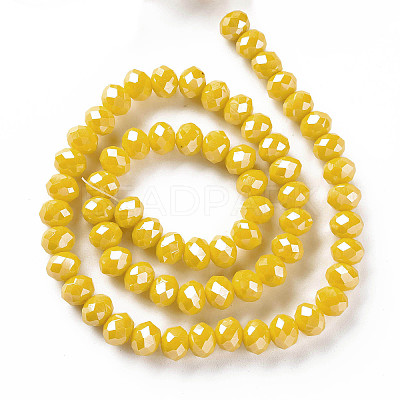 Electroplate Glass Beads Strands EGLA-A044-P2mm-A04-1