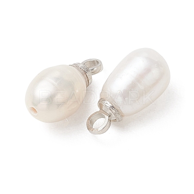 Natural Cultured Freshwater Pearl Pendants PALLOY-JF05438-02-1