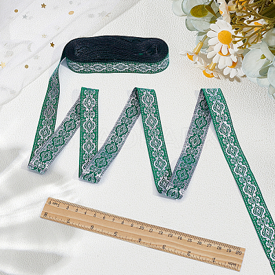 Ethnic Style Polyester Jacquard Ribbon OCOR-WH0078-478A-01-1