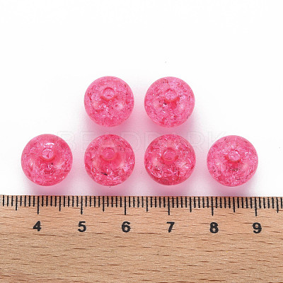 Transparent Crackle Acrylic Beads MACR-S373-66A-N09-1