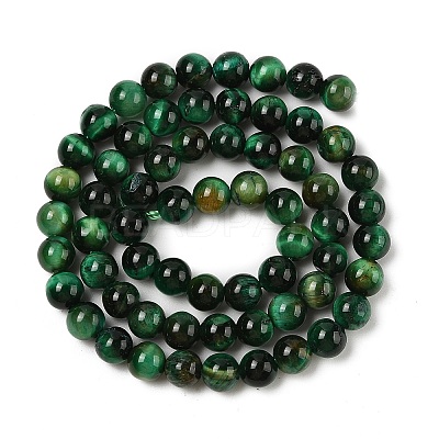 Grade AB Natural Tiger Eye Beads Strands G-B133-A02-6MM-02-1