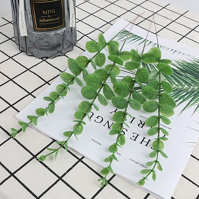 Plastic Artificial Eucalyptus Leaves PW-WG8731F-08-1
