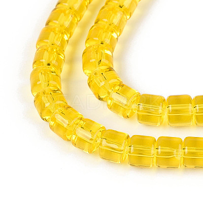 Transparent Glass Beads Strands GLAA-N065-4x4mm-A02-1