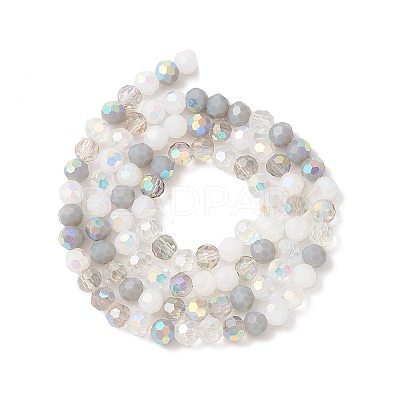 Electroplate Glass Beads Strands EGLA-YW0002-A03-1
