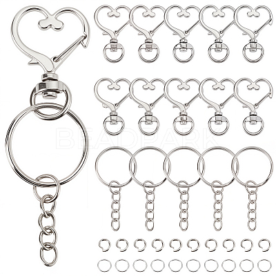 DIY Keychain Findings Kits DIY-SP0006-96P-1