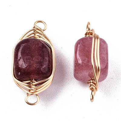 Natural Agate Links Connectors G-T131-99D-1