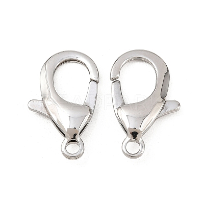 Tarnish Resistant 304 Stainless Steel Lobster Claw Clasps STAS-AB25-1