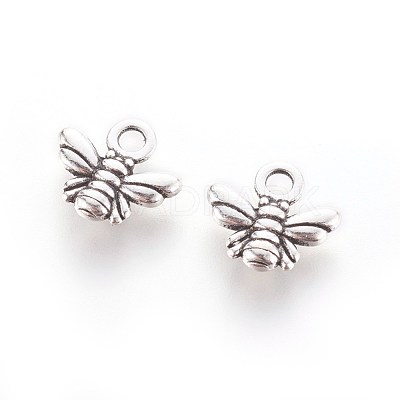 Tibetan Style Alloy Charms X-TIBEP-A123292-AS-LF-1